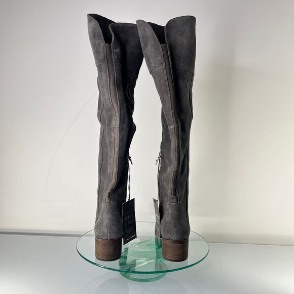 Vince Camuto Kochelda 2 Over the knee Suede Boots Gray Wide Calf - Picture 6 of 12